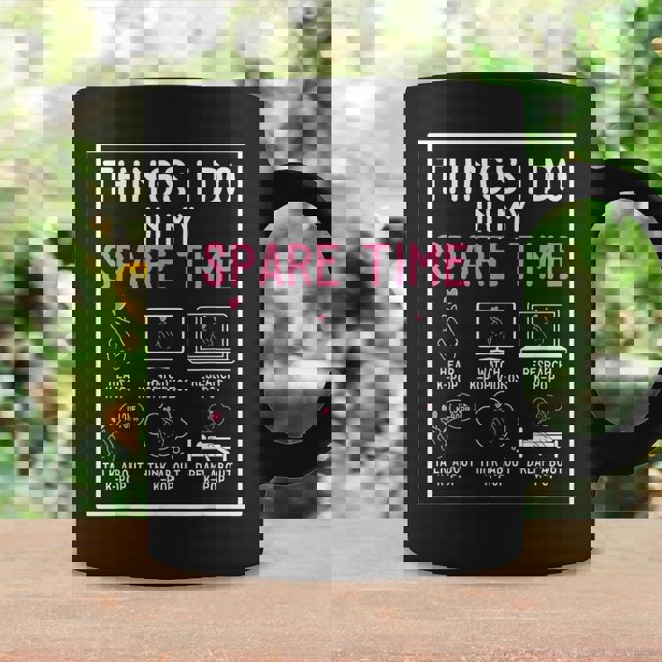 Kpop Fan I Cosas Que Hago En Mi Tiempo Libre I Kpop Taza de café Ideas de regalos