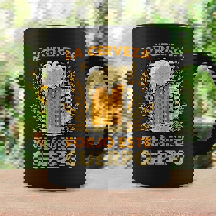 La Cerveza Forjó Este Cuerpo Cerveza Divertida Taza de café Ideas de regalos