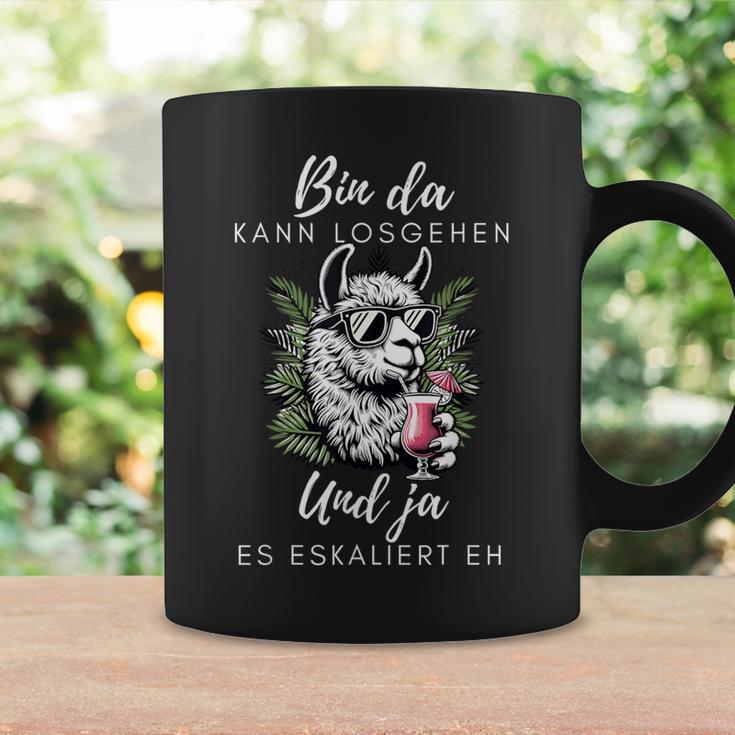 With Lama Bin Da Kann Losgehen Und Ja Es Escaliert Eh Tassen Geschenkideen