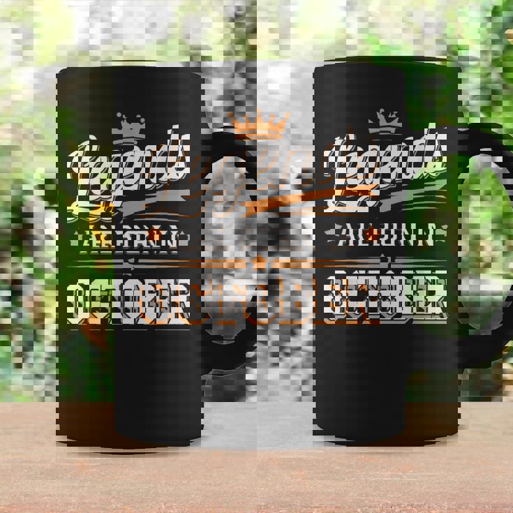 Legends Are Born October Crown And Stars Birthday Coffee Mug Gifts ideas