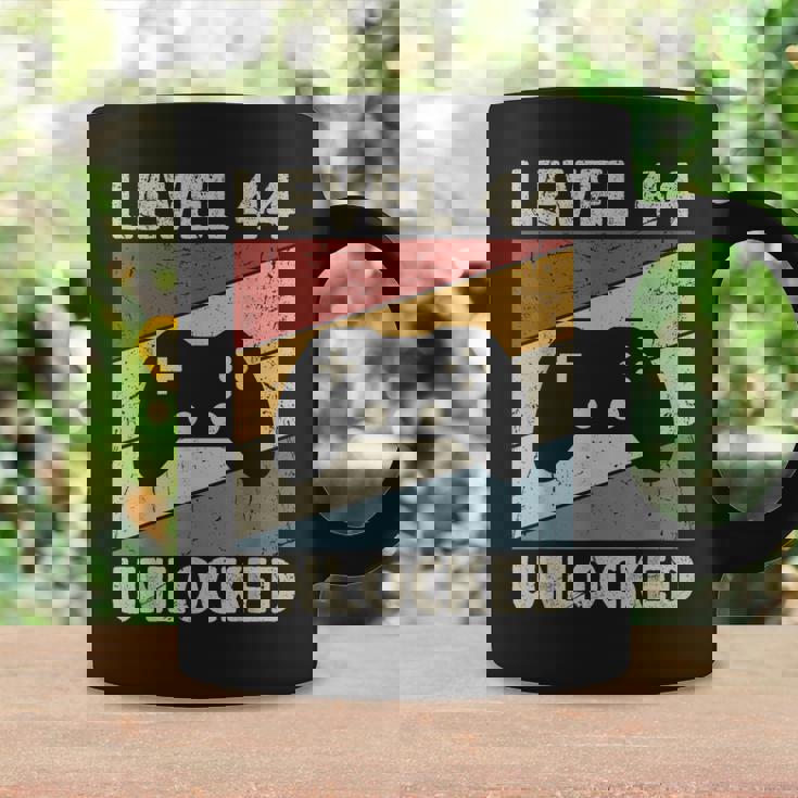 Level 44 Unlocked Video Gamer 44Th Birthday Vintage Coffee Mug Gifts ideas