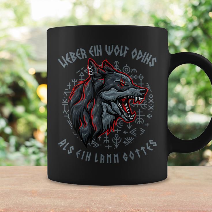 Lieber Ein Wolf Odin Als Ein Lamb Godiking Odin Wolf Tassen Geschenkideen