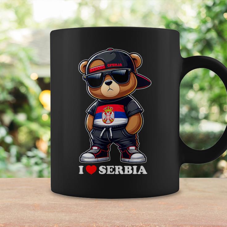 I Love Serbia Serbian Flag Teddy Bear Srbija Tassen Geschenkideen