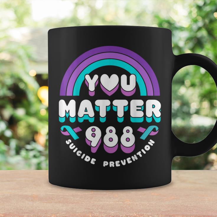 You Matter 988 Suicide Prevention Awareness Rainbow Ribbon Coffee Mug ...