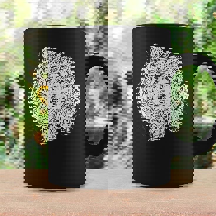 Medusa Gorgon Inchiostro Da Disegno In Bianco E Nero Della Tazze Ideas de regalos
