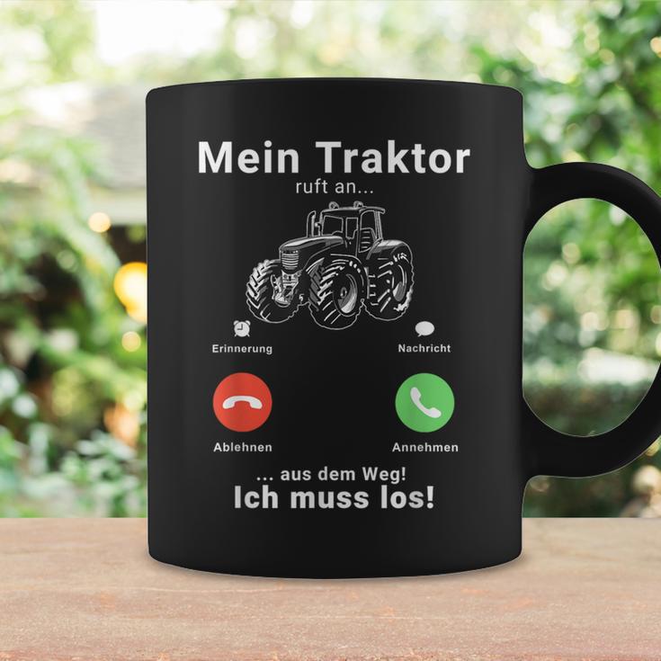 Mein Traktor Ruft An Traktorfahrer Farmer Bauer Tractor Tassen Geschenkideen