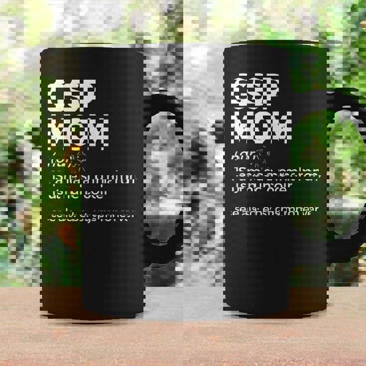 Mejor Gsp Mom Ever Definition Alemán De Pelo Corto Puntero Taza de café Ideas de regalos