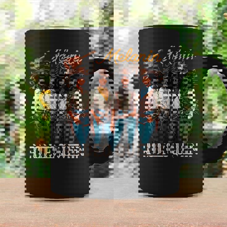 Melanin Rodeo Queen Black Cowgirl African American Western Coffee Mug Gifts ideas