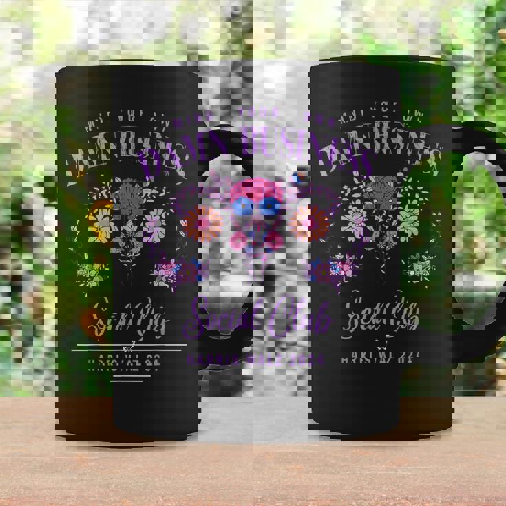 Mind Your Own Damn Business Harris Walz Waltz 2024 Floral Coffee Mug Gifts ideas
