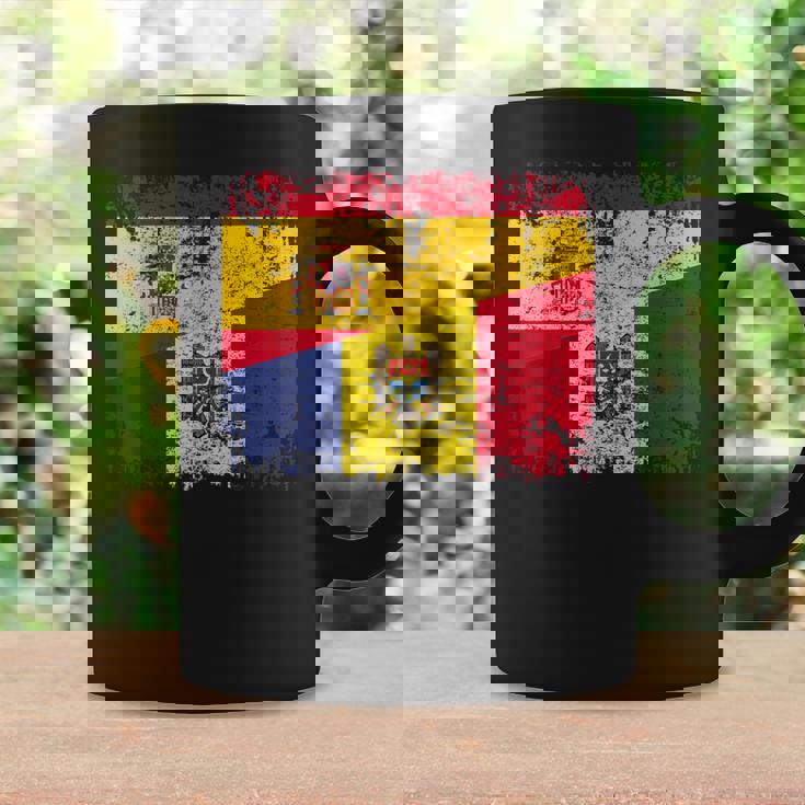 Moldavia España Bandera De La Amistad Moldavia Taza de café Ideas de regalos
