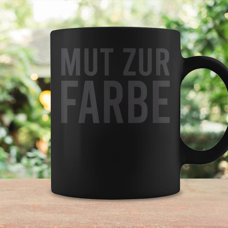 Mut Zur Farbe Schwarzer Humour Lover Tassen Geschenkideen