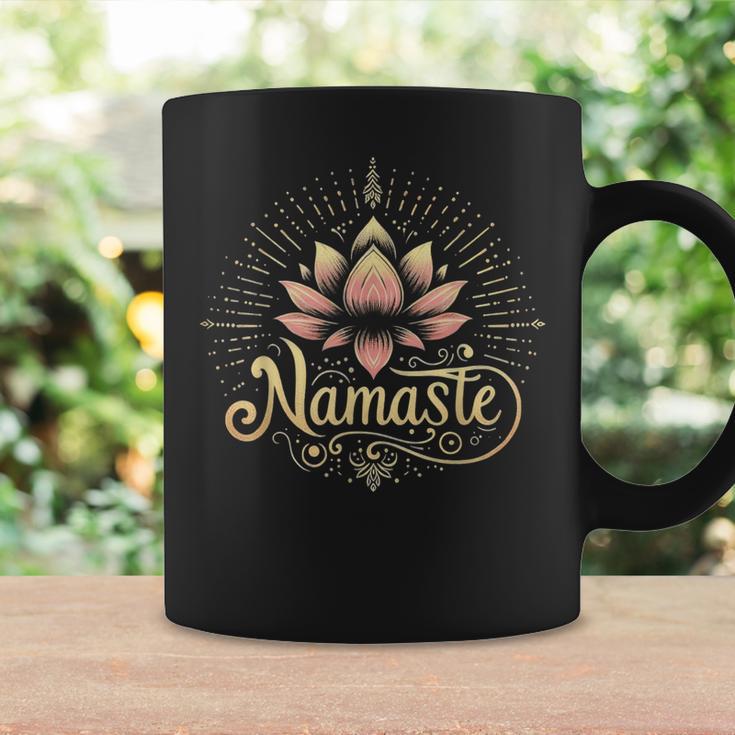 Namaste Peace & Harmonie Yoga Auf Deutsch Tassen Geschenkideen