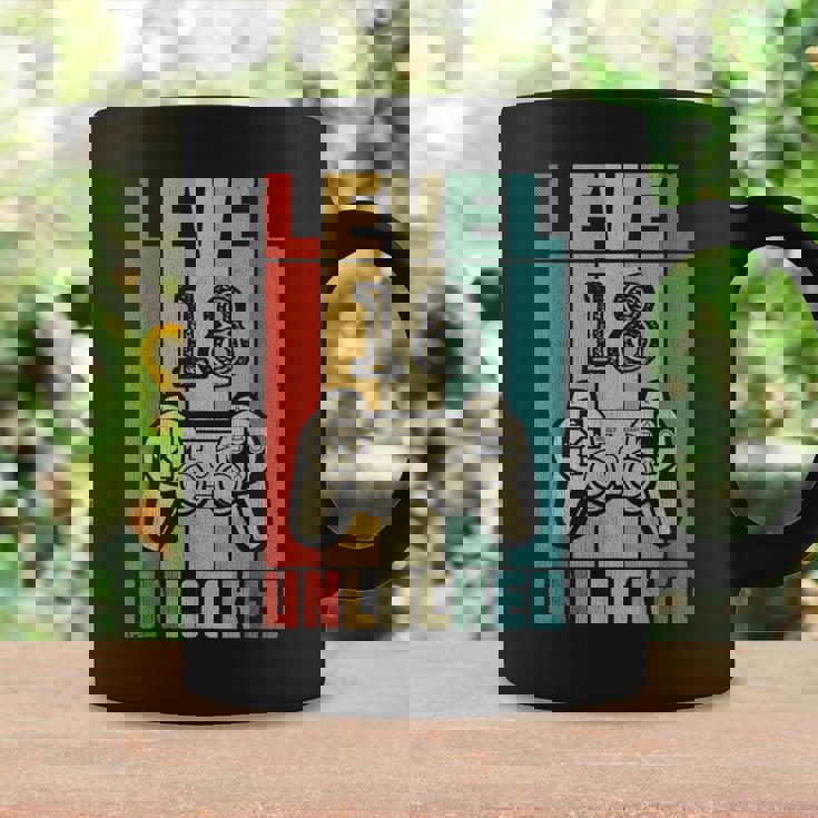 Nivel 18 Desbloqueado Boda Del 18º Aniversario Taza de café Ideas de regalos