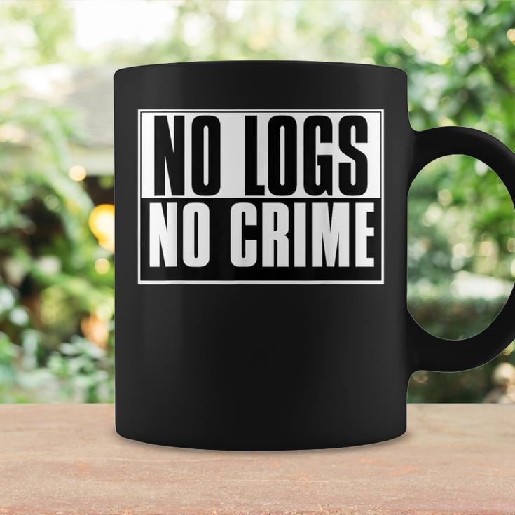 No Registros No Crimen Divertido Cibercrimen Hacker Hacking Taza de café Ideas de regalos