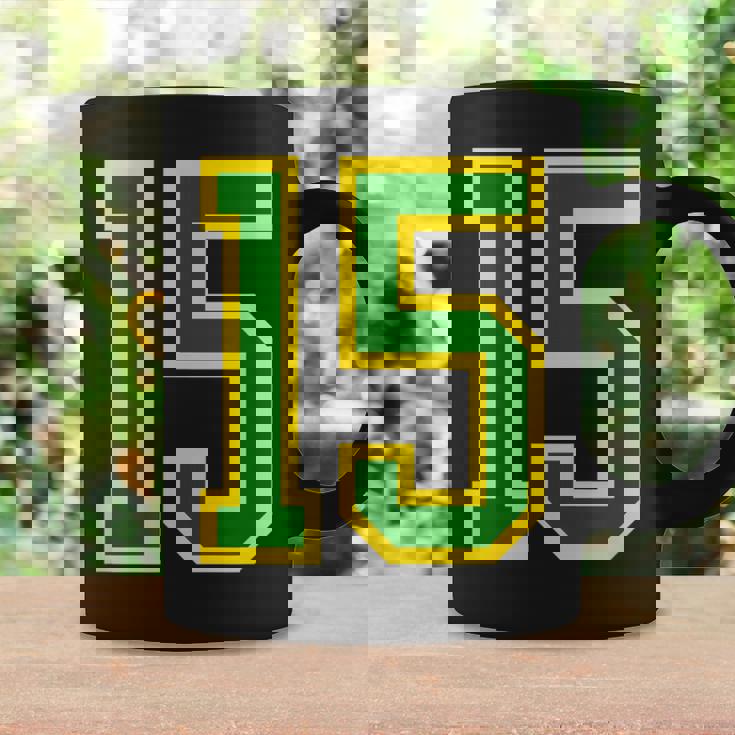 Número 15 Sporterde Amarillo Número 15 Taza de café Ideas de regalos