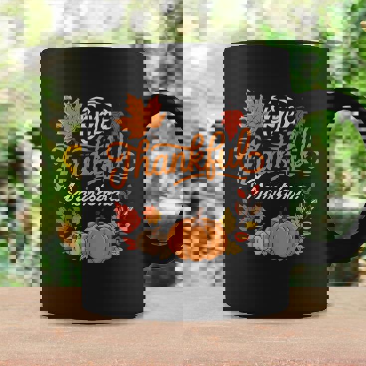 One Thankful Grandma Autumn Fall Thanksgiving Pumpkin Coffee Mug Gifts ideas