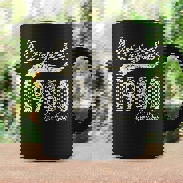 Original 1980 44 Años Cumpleaños Hombre Fabricado En 1980 Taza de café Ideas de regalos