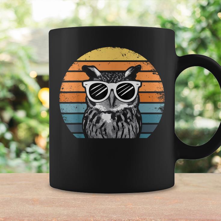 Owl With Sunglassesintage Tassen Geschenkideen