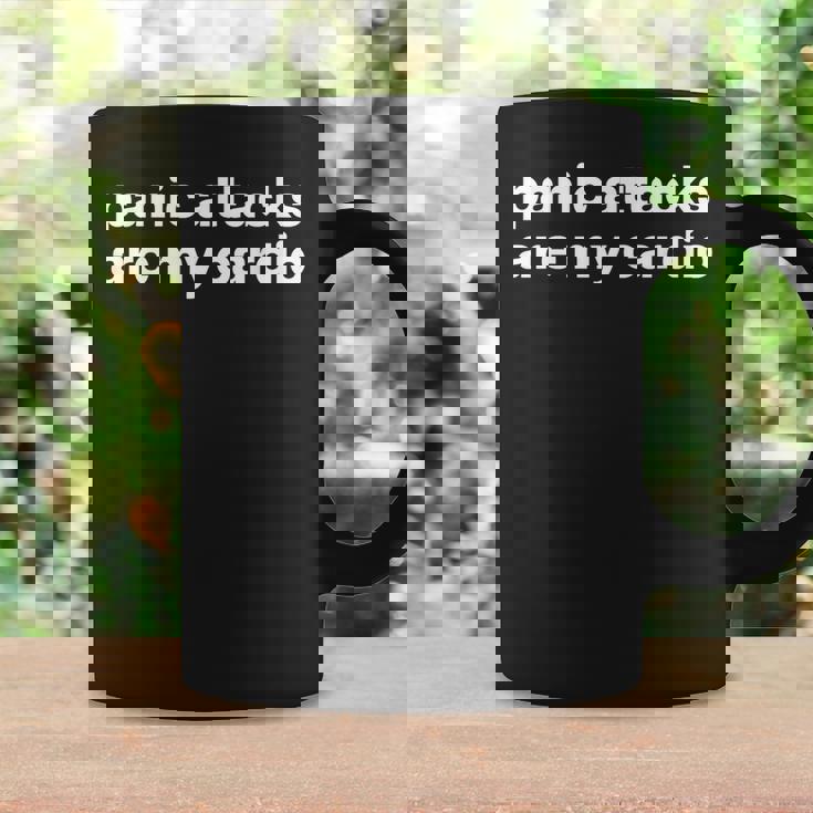 Panic Attacks Are My Cardio X Irony Mental Health Fun Coffee Mug Gifts ideas