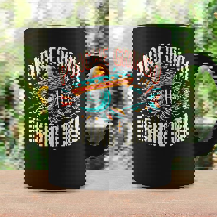 Pinche Gringo Fishing Crew Skeleton Fish Coffee Mug Gifts ideas