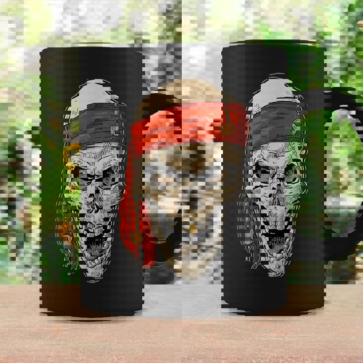 Pirata Cráneo En Pañuelo Pirata Aventura Taza de café Ideas de regalos