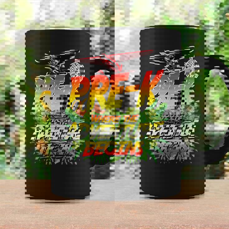 Pre-K Where The Adventure Begins Safari Theme Teacher Graphic Print Coffee Mug Gifts ideas