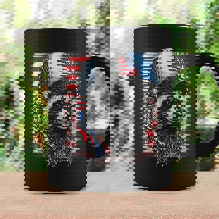 Redneck Raccoon Mullet White Trash Party Attire 4Th July Coffee Mug Gifts ideas
