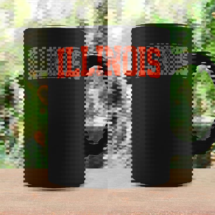 Retro Illinois Il Souvenir Vintage Illinois Orange Throwback Coffee Mug Gifts ideas
