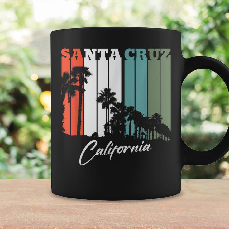 Santa Cruz Ca Retro Palm Tree Tassen Geschenkideen