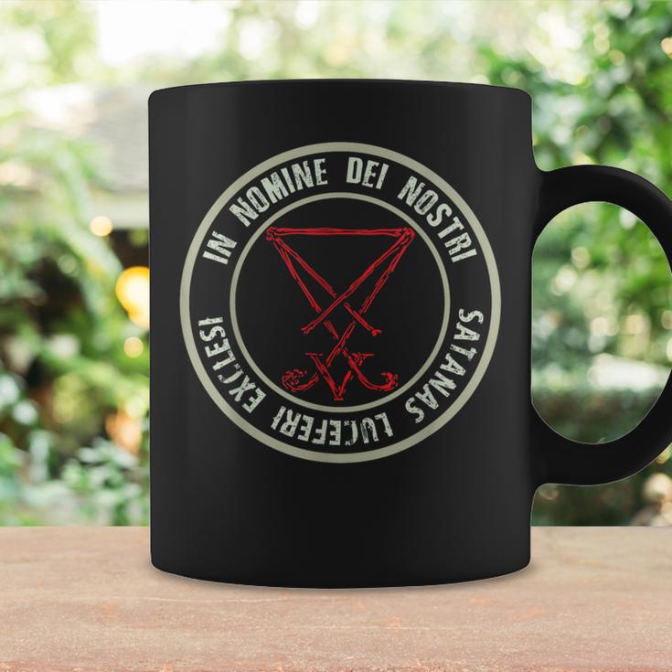 Satanic Lucifer Sigil Devil Nomine Dei Nostri Satanas Tassen Geschenkideen