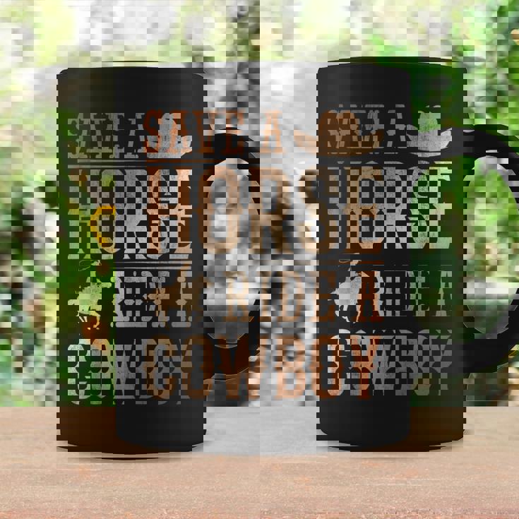 Save A Horse Ride A Cowboy Rodeo Cowboy Coffee Mug Gifts ideas