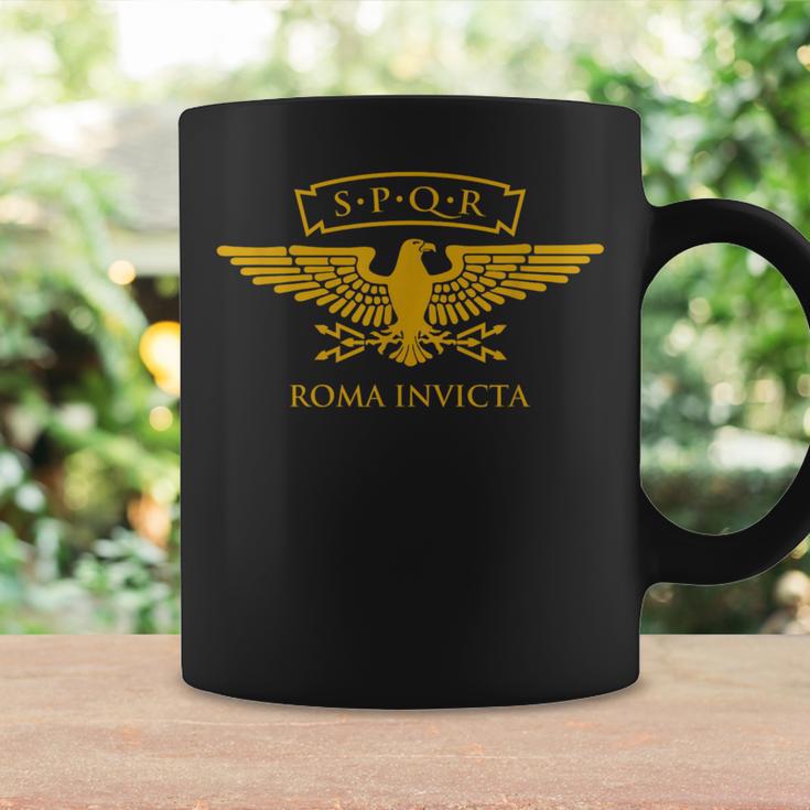 Spqr Águila Romana Roma Invicta Taza de café Ideas de regalos