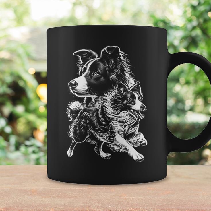 Super Cute Border Collie Cool Portrait On Chest Tassen Geschenkideen