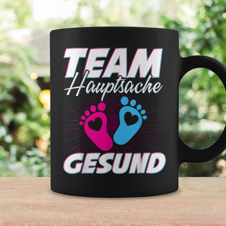 Team Hauptsache Gesund Gender Reveal Tassen Geschenkideen