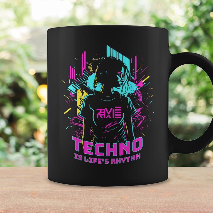 Techno Is Life's Rhythm Tassen Geschenkideen