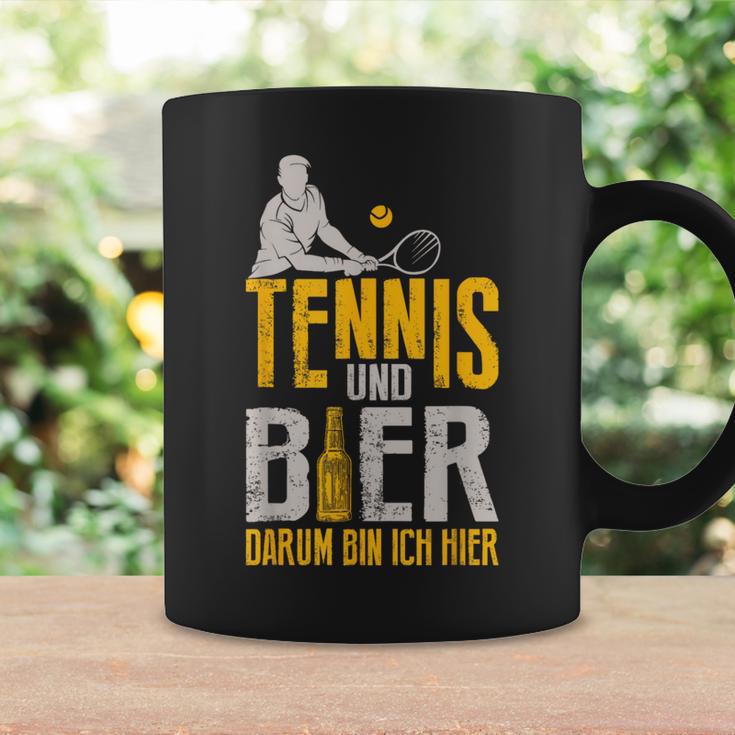 Tennis And Beer Darum Bin Ich Hier Tennis Tassen Geschenkideen