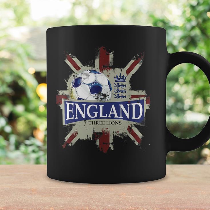 Three Lions England Fußball Team Fan Union Jack Grunge Tassen Geschenkideen