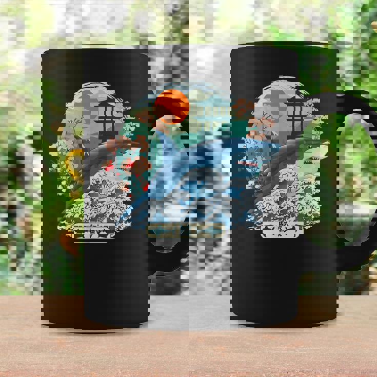 Tiburón Japonés Gran Ola Kanagawa Japón Arteintage Taza de café Ideas de regalos
