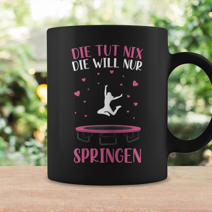 Trampolin Die Tut Nix Die Will Nur Springen Jumping Tassen Geschenkideen