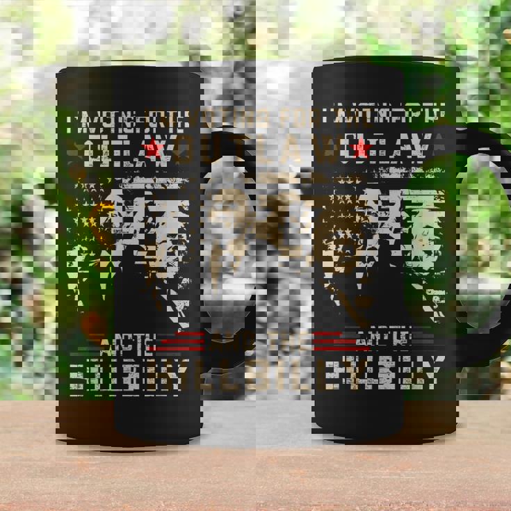 Trump 2024 Flag Outlaw Hillbilly JDVance 2024 Donald Trump Coffee Mug Gifts ideas