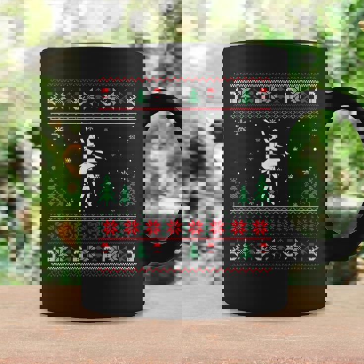 Ugly Christmas Sweater Ballet Dancer Ugly Xmas Coffee Mug Gifts ideas