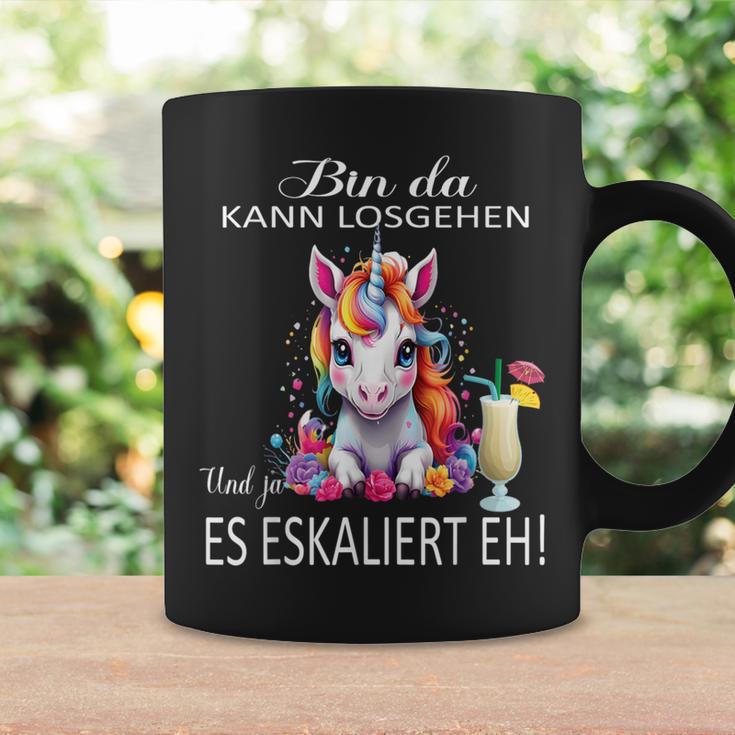 With Unicorn Bin Da Kann Losgehen Und Ja Es Escaliert Eh Tassen Geschenkideen