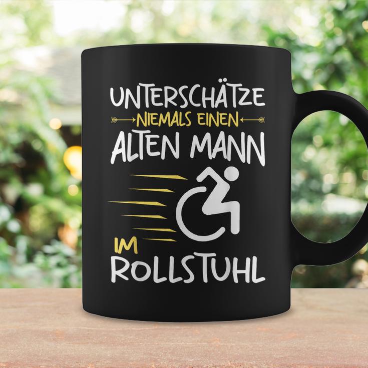 Unterschätze Niemals Alten Mann Im Wheelchair User S Tassen Geschenkideen