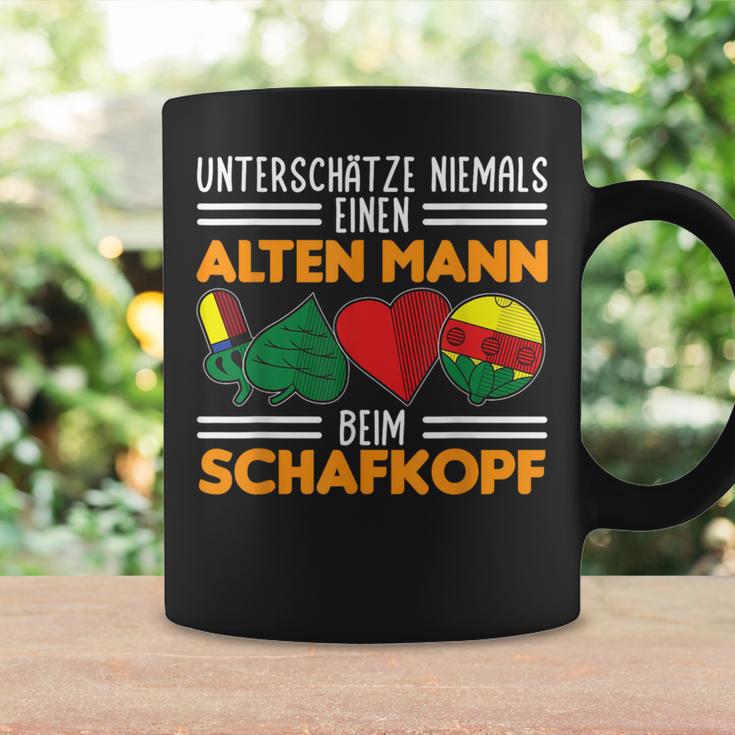 Unterschätze Niemals Einen Alten Mann Beim Schafkopf Tassen Geschenkideen