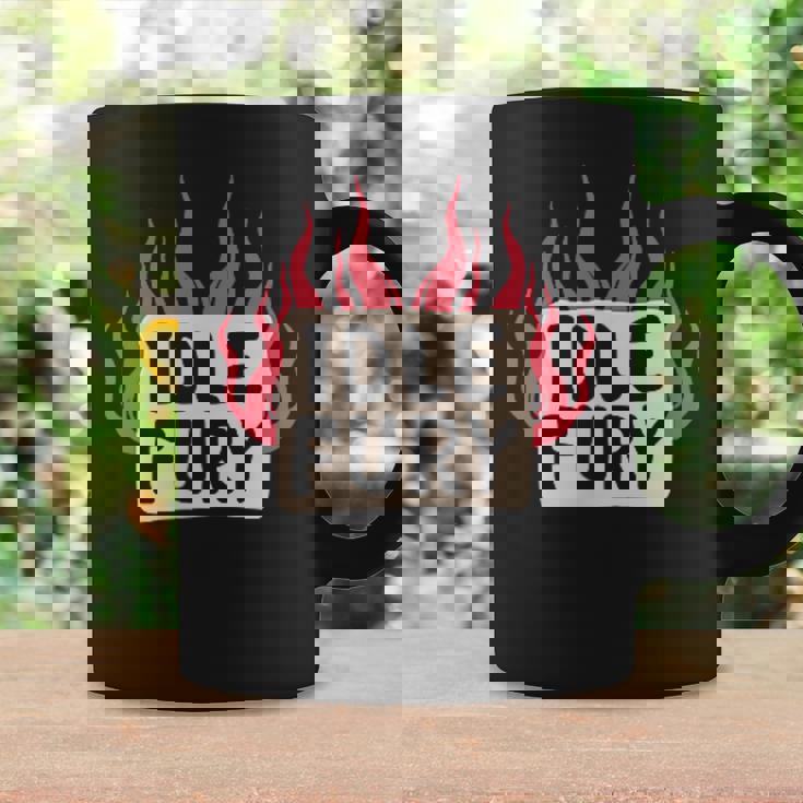 Ver Impresión Trasera Idle Fury Fuego Tatuaje Japonés Tigre Taza de café Ideas de regalos