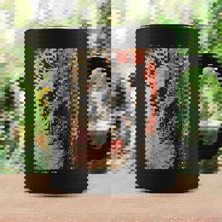 Vintage Graffiti Biker Rocker Skull Punk Horror Skull Coffee Mug Gifts ideas
