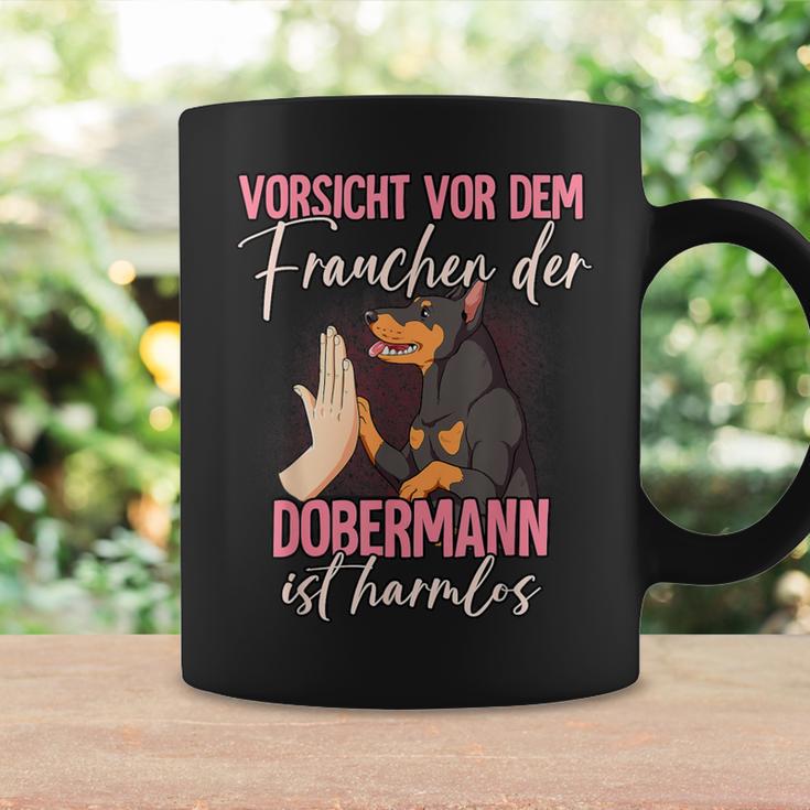 Vorsichtor Dem Frauchen Dobermann Tassen Geschenkideen