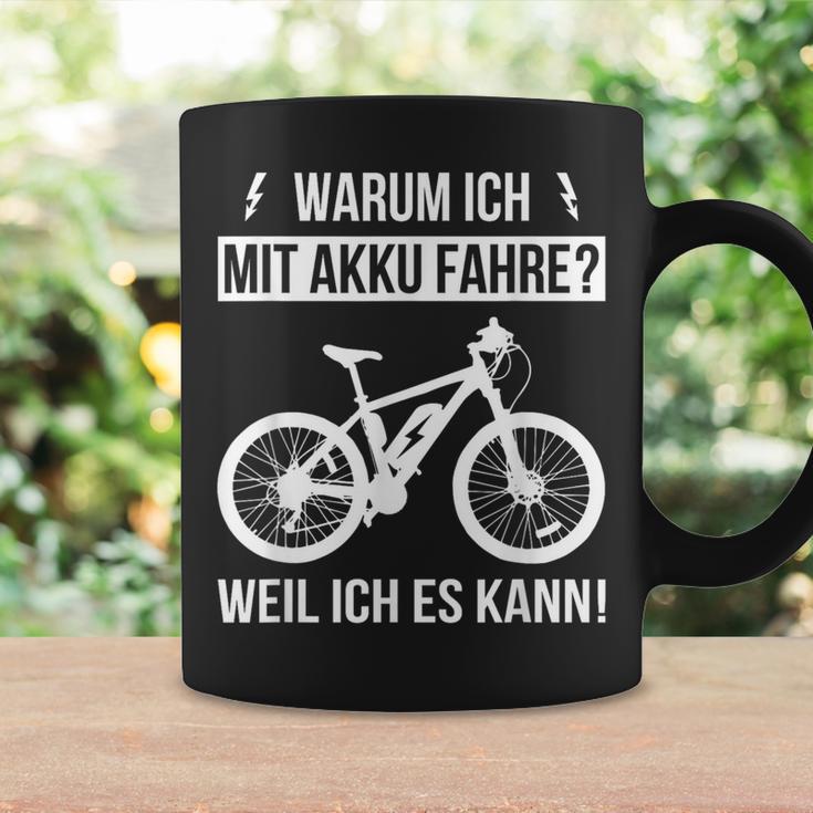 Warum Ich Mit Akku Fahre Weil Ich Es Kann E-Bicycle Tassen Geschenkideen