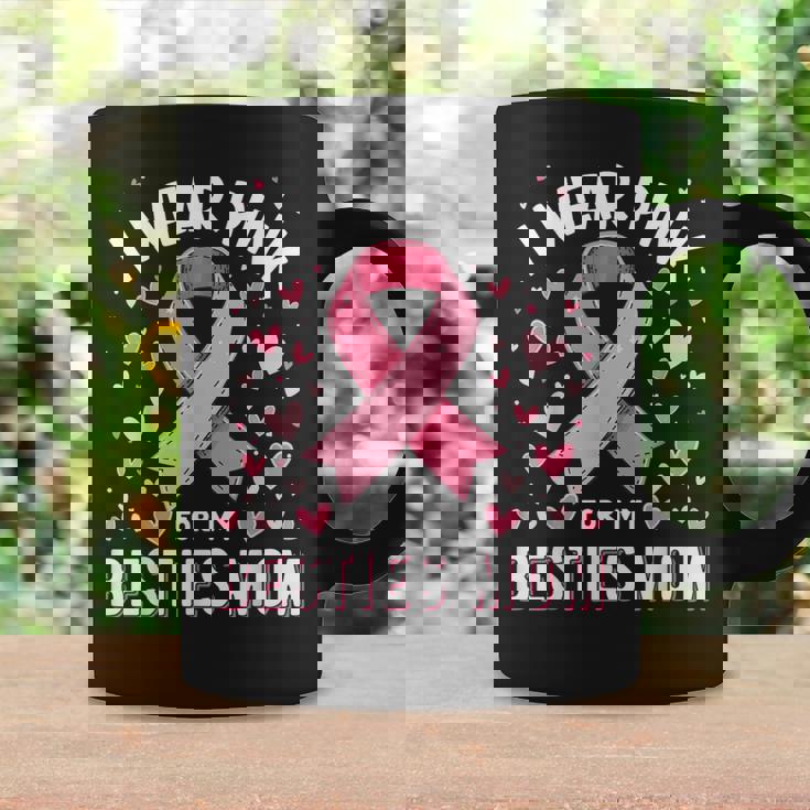 I Wear Pink For My Besties Mom Cancer Awareness Coffee Mug Gifts ideas