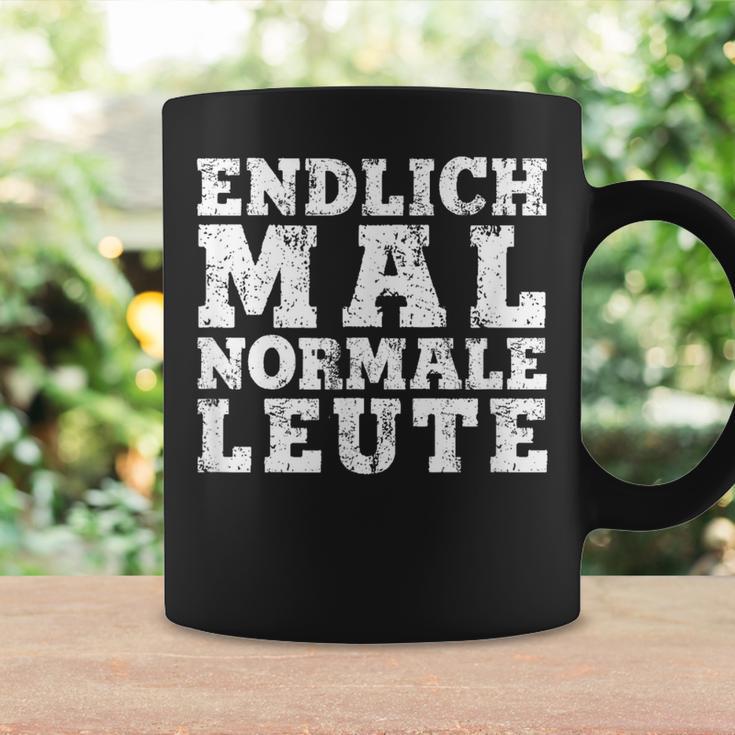 Withintage Print Endlich Mal Normale Leute Tassen Geschenkideen